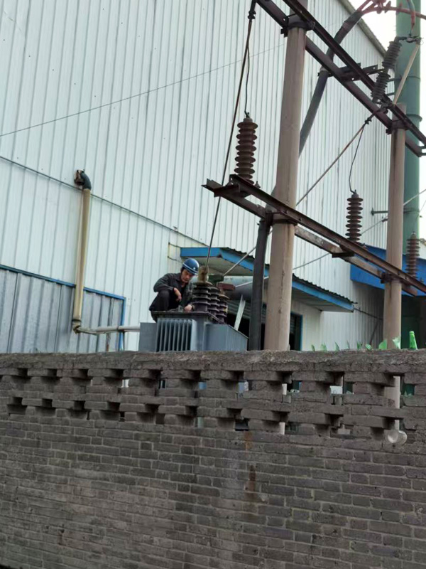 洛阳阿尔法无功补偿装置施工现场